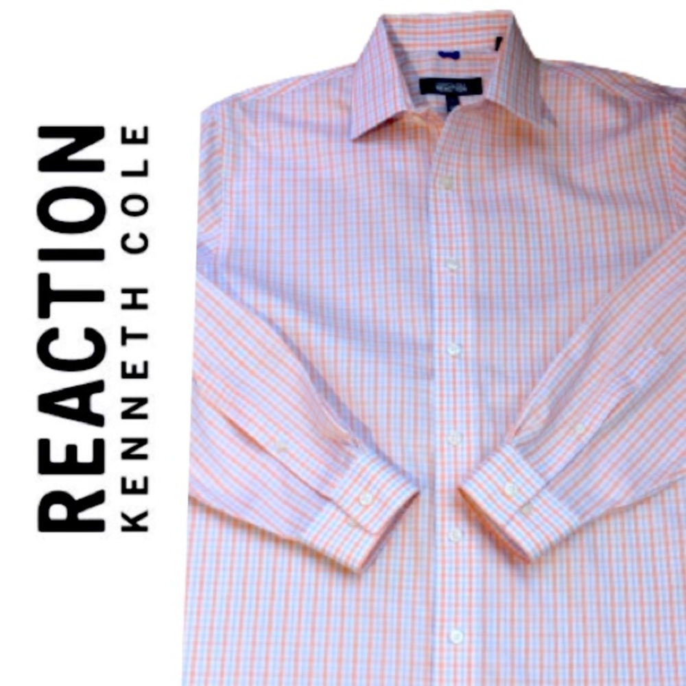 Kenneth Cole Reaction Mens Slim Fit Dress Shirt